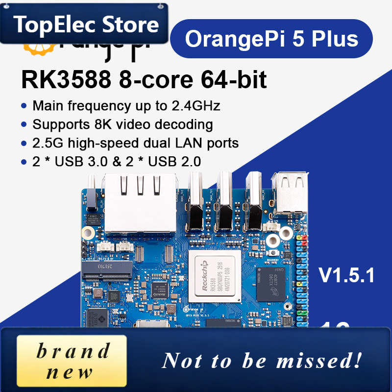 TopElec Orange Pi 5 Plus 16GB  - Orange Pi 5 Plus 16Gb ulasan dan harga