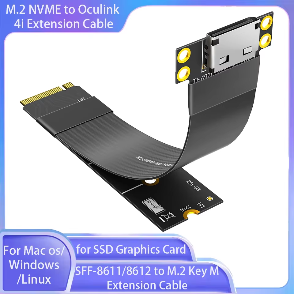 M.2 NVME to Oculink 4i Extensi - Oculink Egpu Mini Pc ulasan dan harga