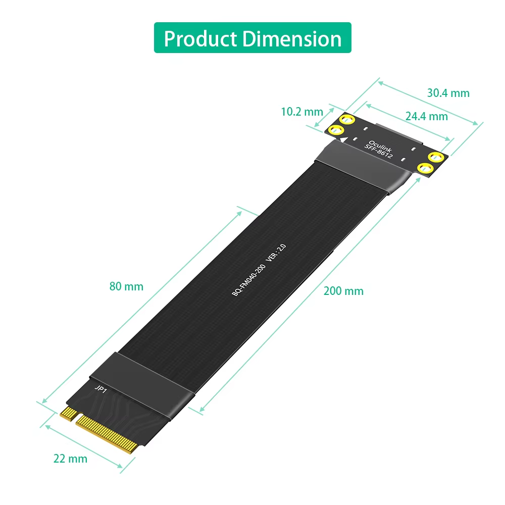 M.2 NVME to Oculink 4i Extensi - Oculink Egpu Mini Pc ulasan dan harga